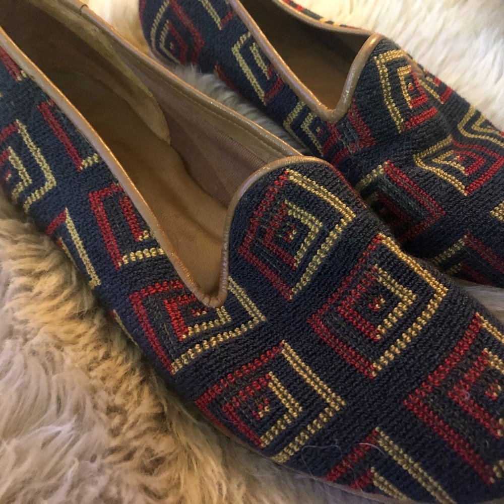 ZALO Needlepoint Tapestry Flats/loafers